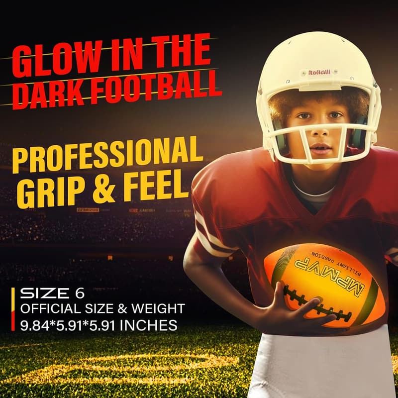 Rechargeable Glow Football for Boys, Ages 8-12