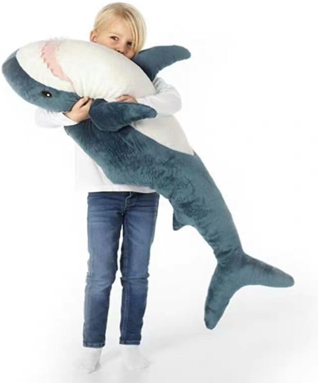 Giant Plush Shark Toy Pillow for Kids' Room Decoration