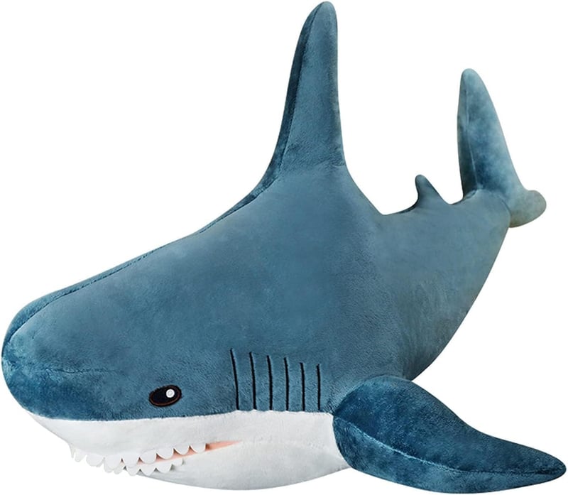 Chubby Shark Plush Body Pillow – Perfect Gift for Kids and Women