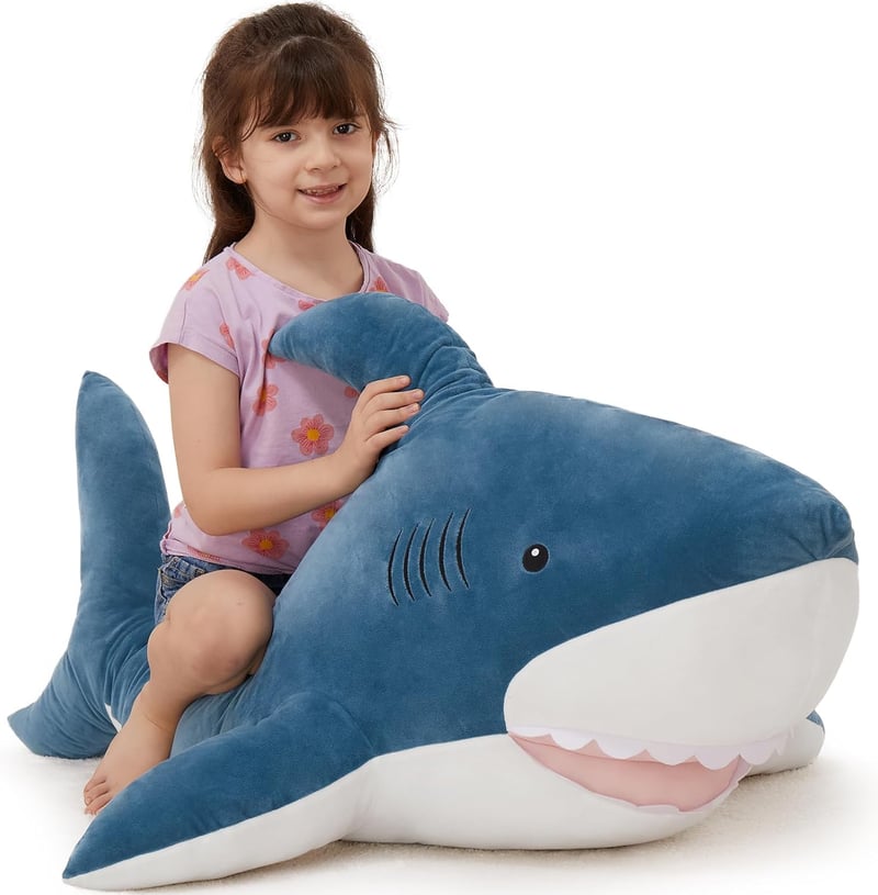Giant Blue Shark Plush Toy - 51