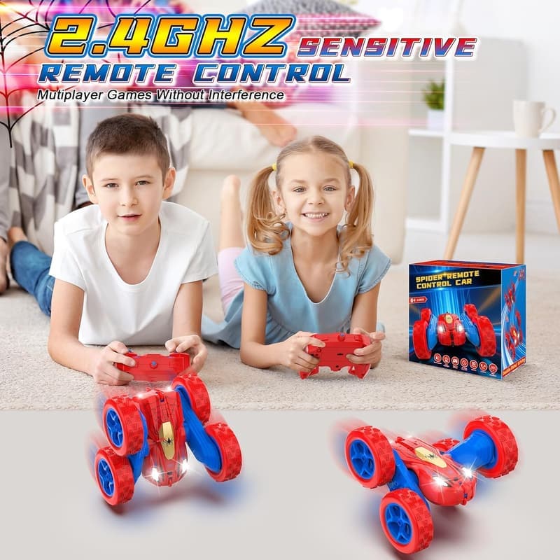360° Rotating Remote Control Stunt Car for Boys 6-12