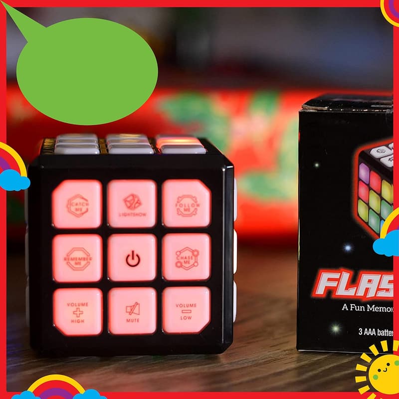 Electronic Memory Game - 4-in-1 Handheld STEM Toy for Kids 6-12