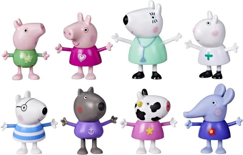 Peppa Pig Dr. Polar Bear Figure Pack - 8 Preschool Toys