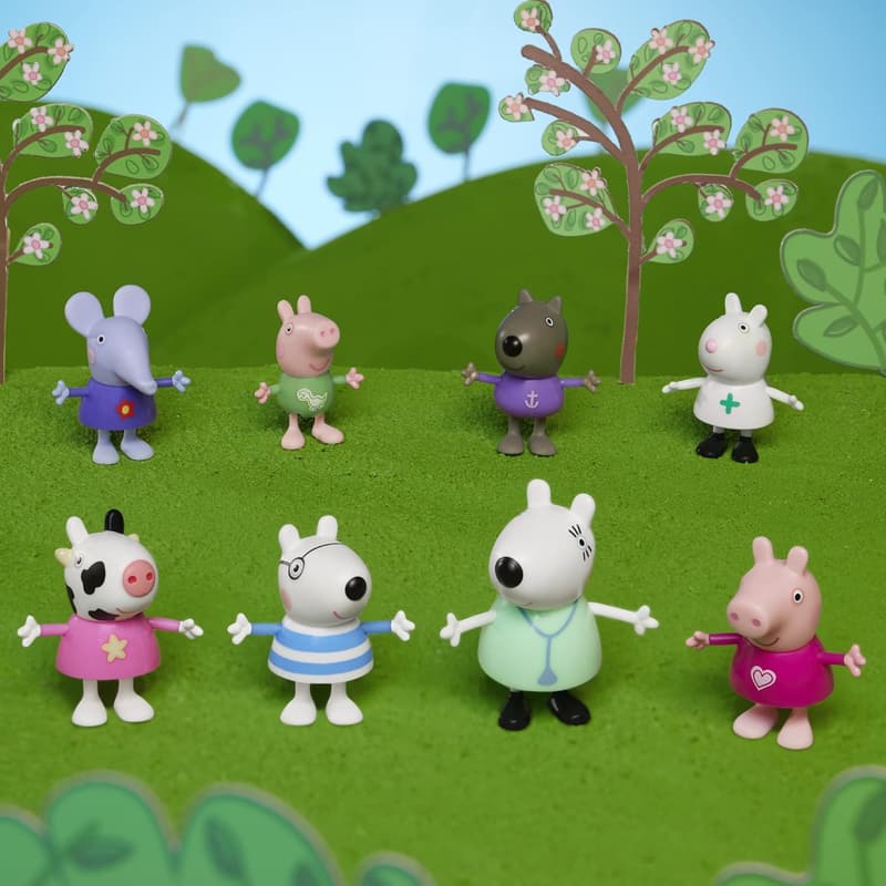 Peppa Pig Dr. Polar Bear Figure Pack - 8 Preschool Toys