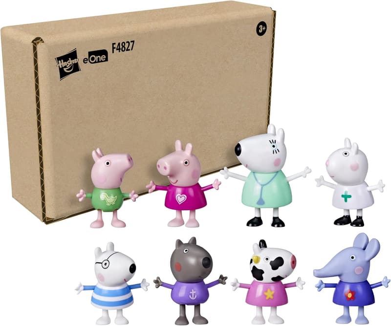 Peppa Pig Dr. Polar Bear Figure Pack - 8 Preschool Toys