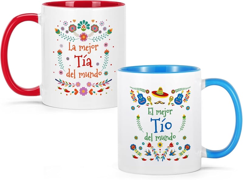 Christmas Gift Coffee Mug Set for Aunt & Uncle - 11 Oz
