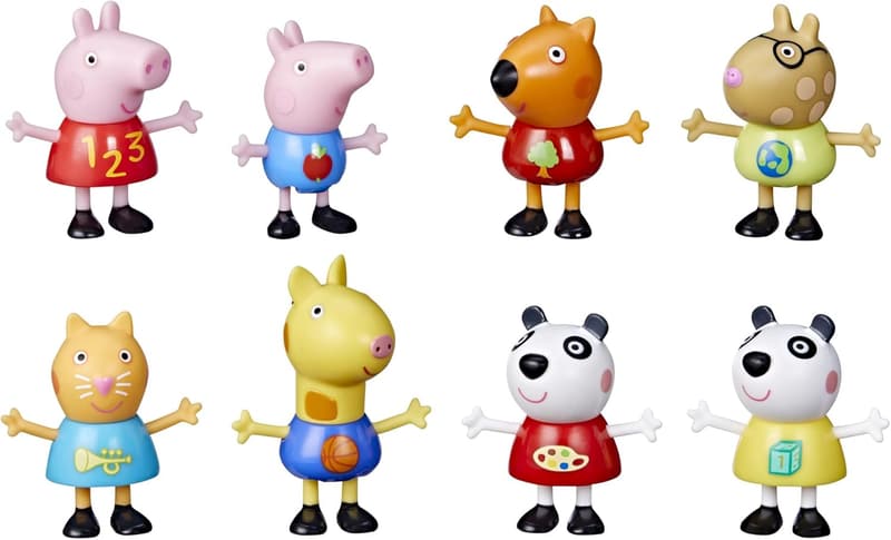 Peppa Pig 8-Pack Classroom Figures, Back to School Gift for Kids