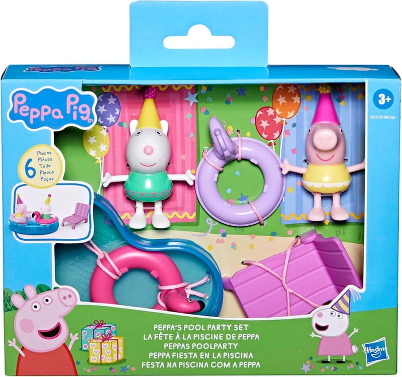Peppa Pig Pool Party Playset with Figures & Accessories