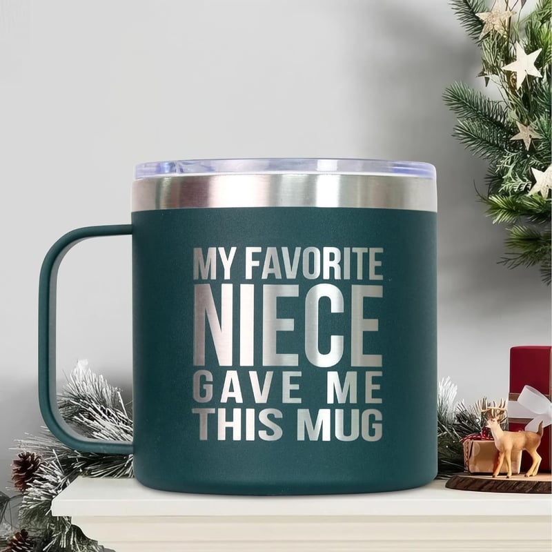 Insulated Coffee Mug - 14 Oz Stainless Steel for Parents