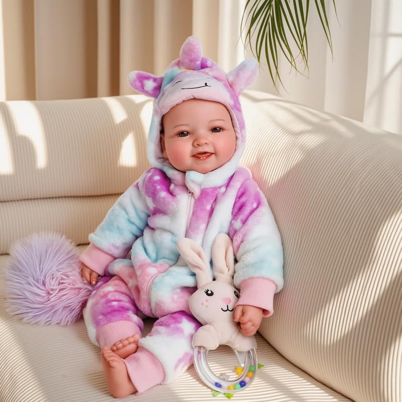 Realistic 17-Inch Baby Doll with Accessories for Girls 3+