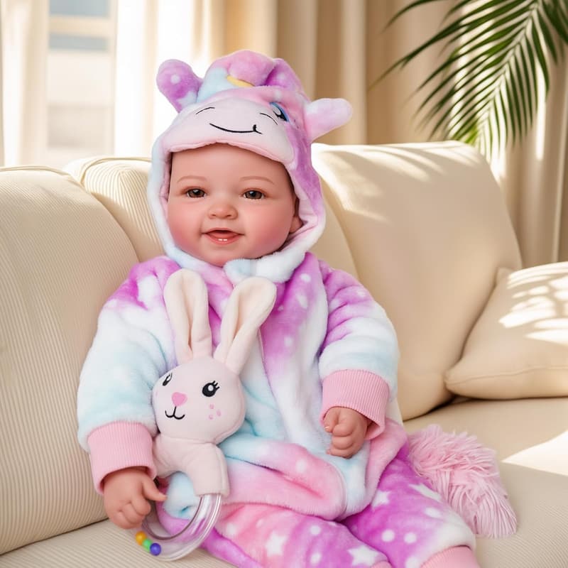 Realistic 17-Inch Baby Doll with Accessories for Girls 3+