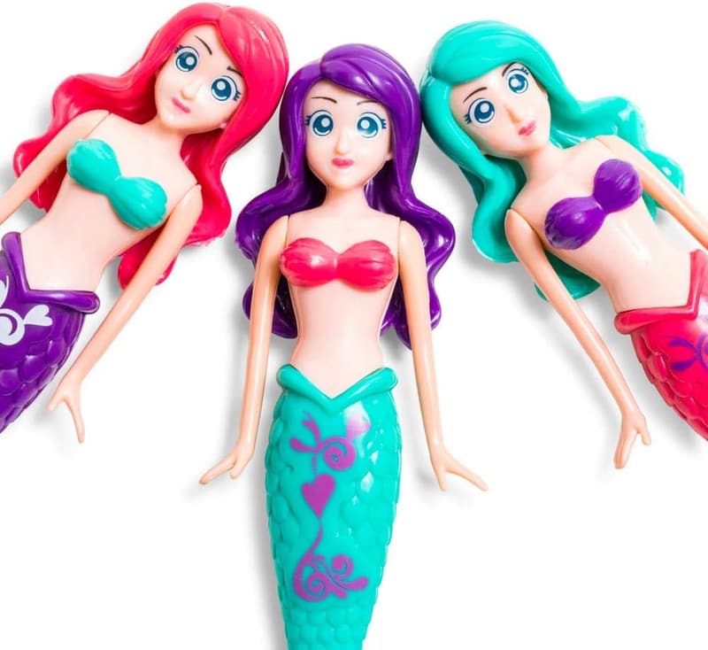 Magical Mermaid Dolls Set - 3 Assorted Spring/Summer Colors