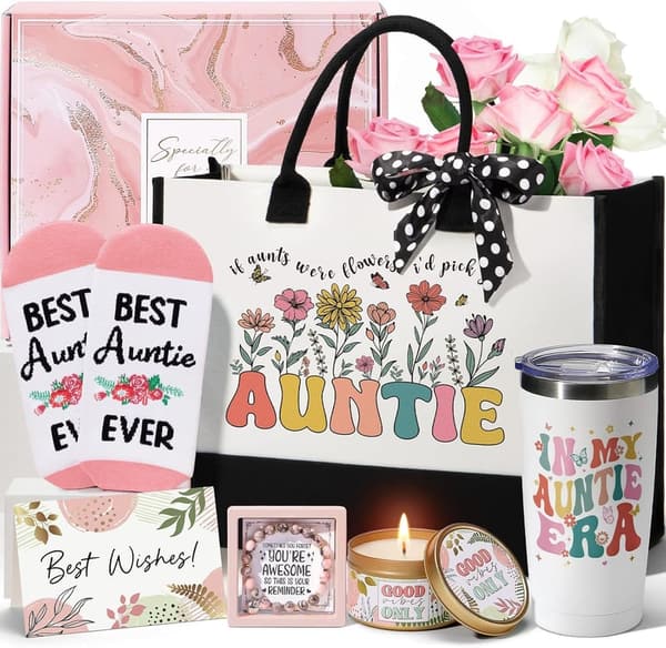 Aunt Birthday and Mother's Day Canvas Tote Bag Gift
