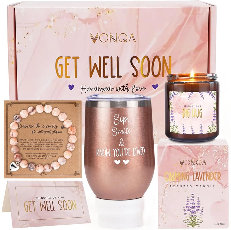 Get Well Soon Healing Gift Basket for Women After Surgery
