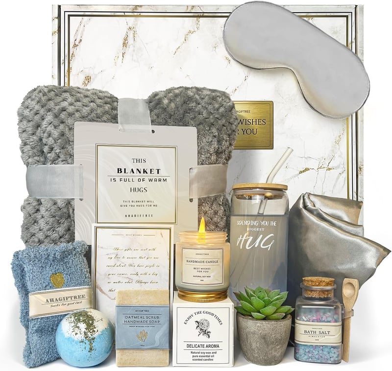 Get Well Soon Gift Basket for Women - 12PC Care Package