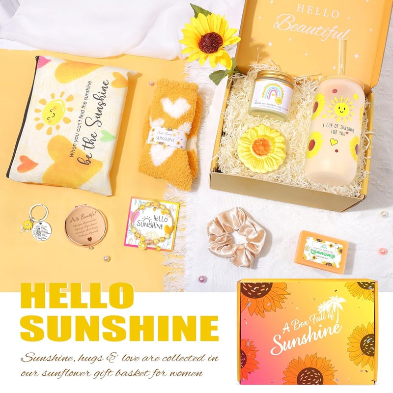 Feel Better Gift Basket for Women - Sunflower Care Package