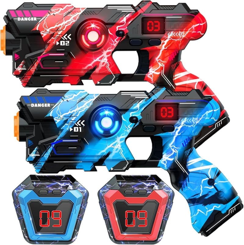 Laser Tag Guns Set with LED Display - Fun Indoor/Outdoor Toy