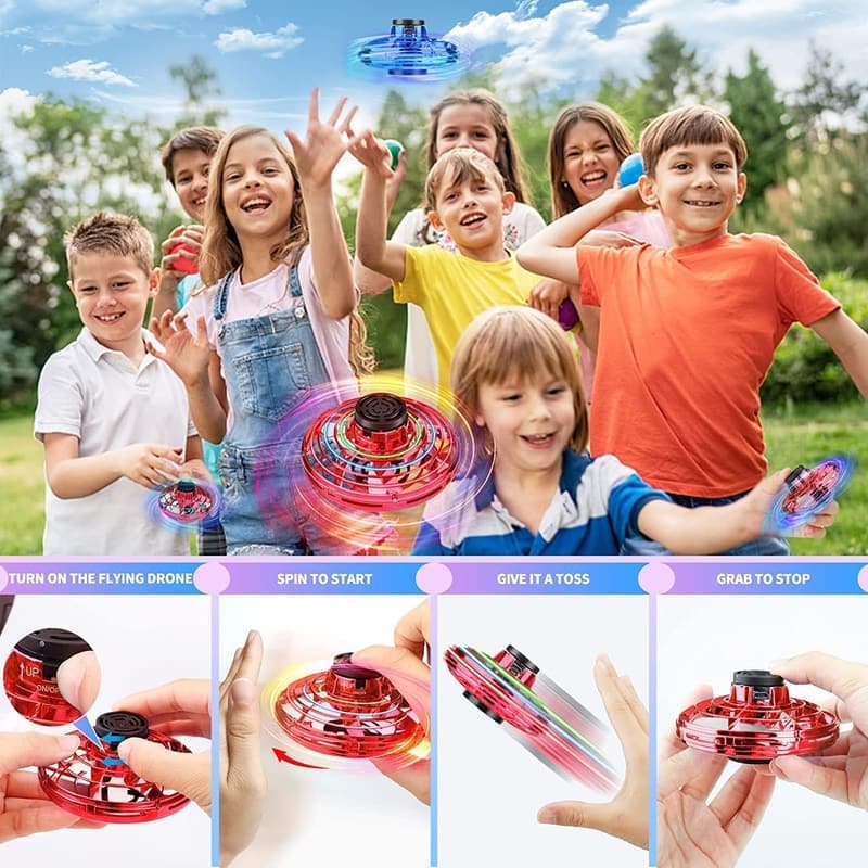 iFly Hand-Controlled Mini UFO Drone for Kids (Red)