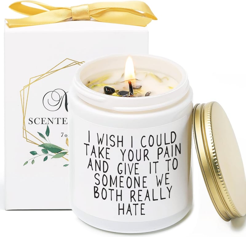 Get Well Soon Vanilla & Lavender Scented Soy Candle for Women