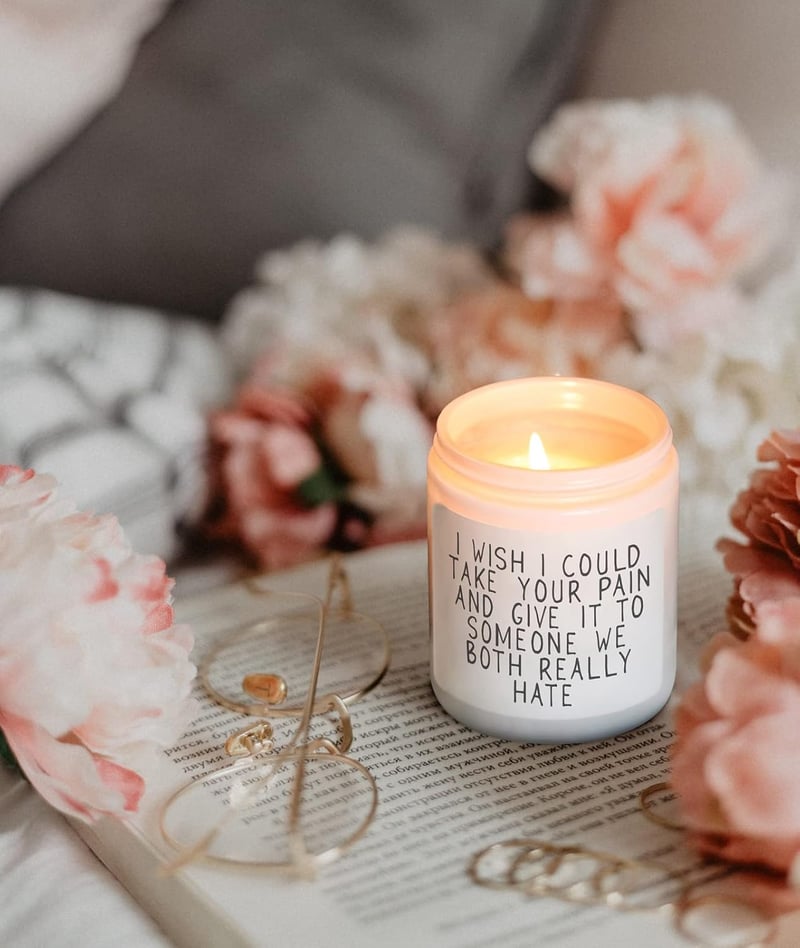 Get Well Soon Vanilla & Lavender Scented Soy Candle for Women