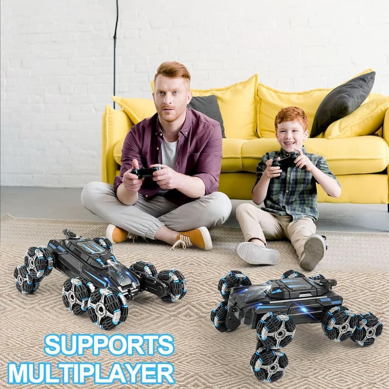 Remote Control Stunt Car Toy for Boys - 360° Flips & Lights
