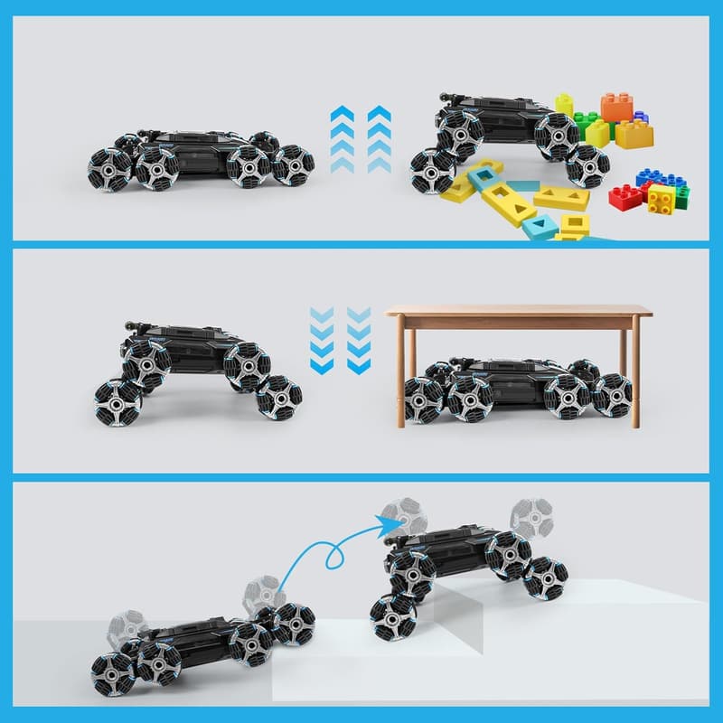 Remote Control Stunt Car Toy for Boys - 360° Flips & Lights
