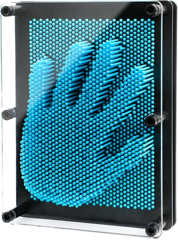 3D Pin Art Toy for Kids - Sensory Birthday Gift (Blue)