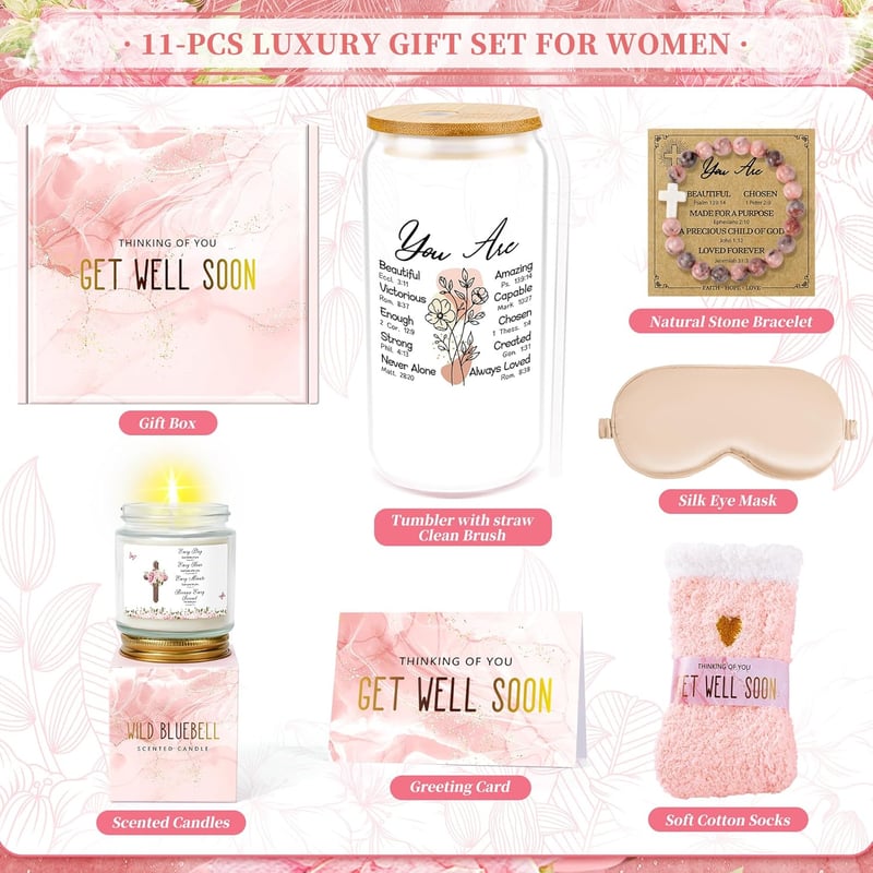 Get Well Soon Gift Basket for Women - Care Package