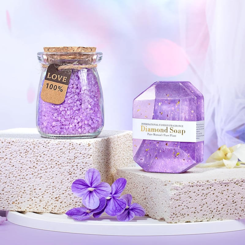 Get Well Soon Lavender Care Package for Women - 8pcs