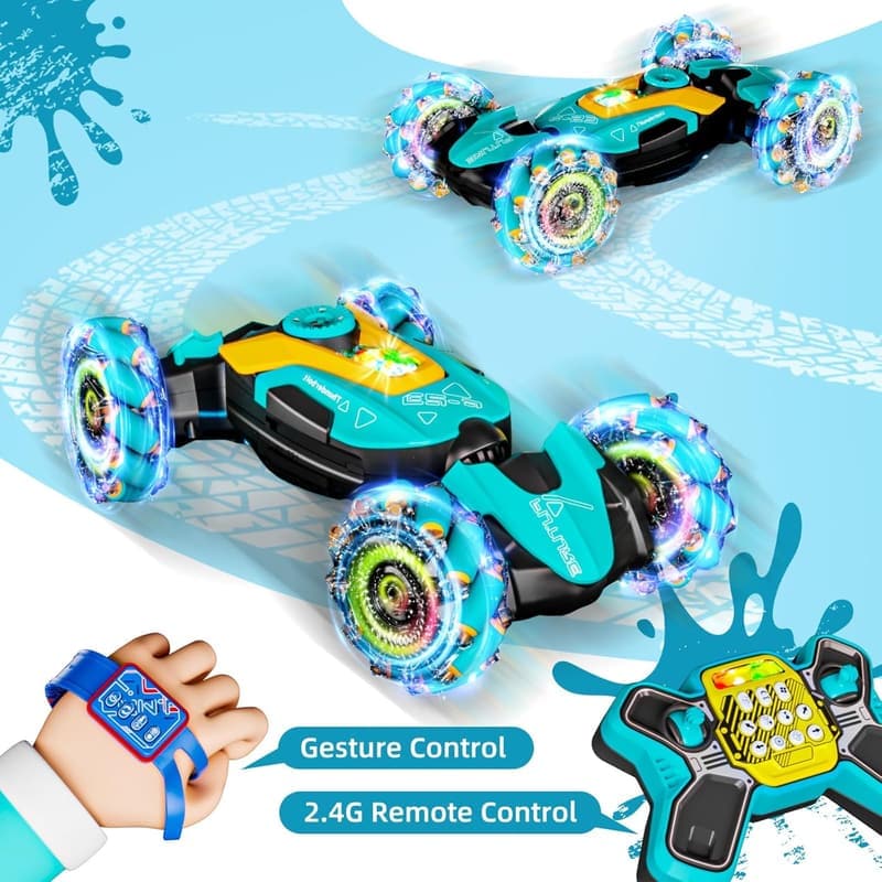 Gesture Sensing Remote Control Stunt Car for Boys, 3-10 Years