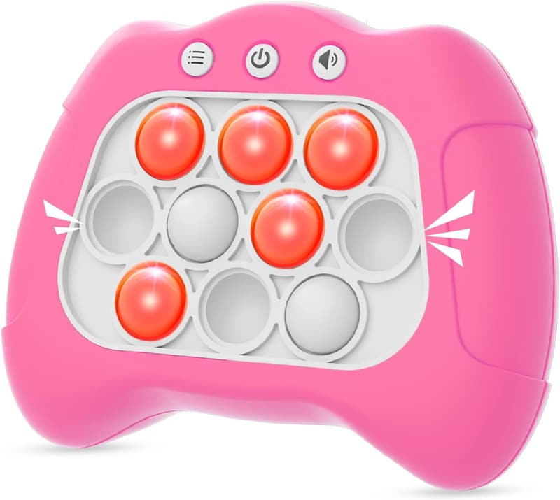 Dark Pink Handheld Game Toy for Kids Ages 6-12