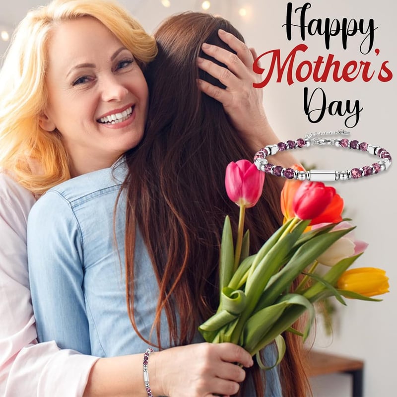 Mother's Day Beaded Bracelet Gift for Her