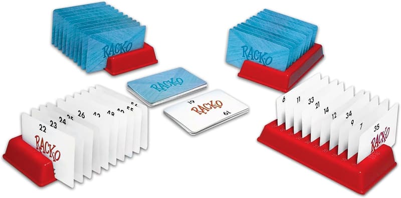 Rack-O Classic Tabletop Game for Families, Ages 8+, 2-4 Players