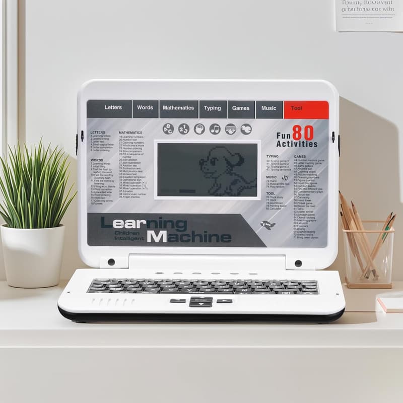 Kids Learning Laptop - 80 Modes for Alphabet, Math & Games