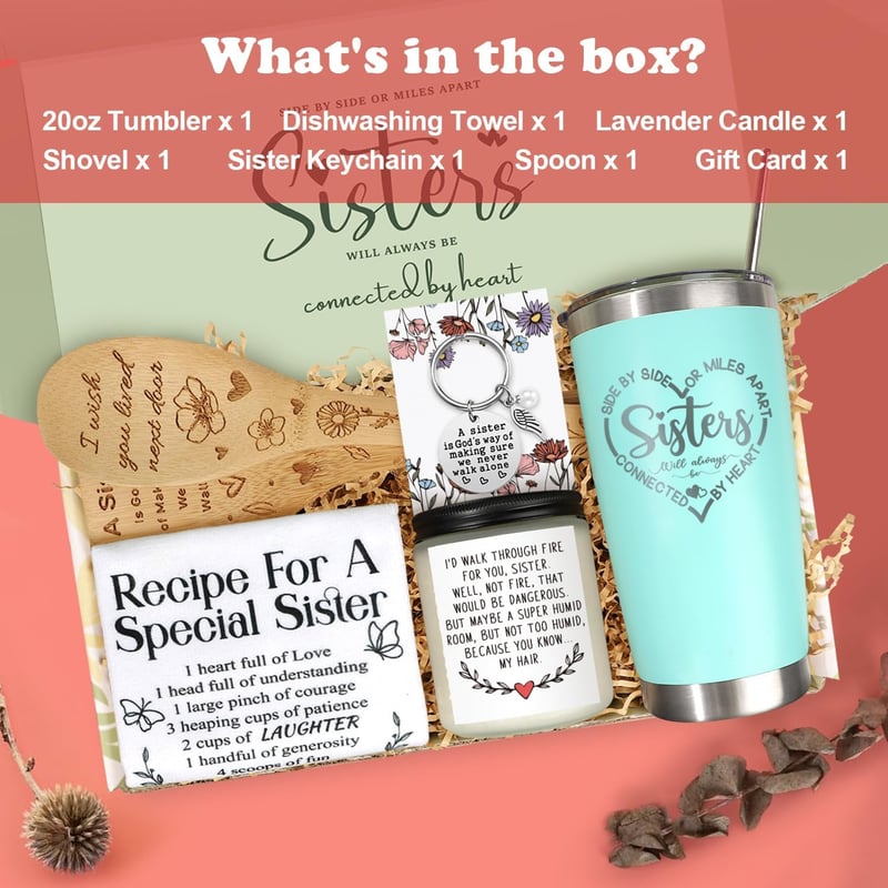 Sister Birthday Gift Basket - Thoughtful Gifts for Sisters