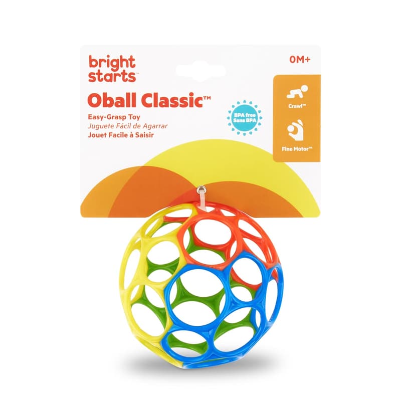 BPA-Free Easy Grasp Infant Toy Ball - Classic 4-Inch