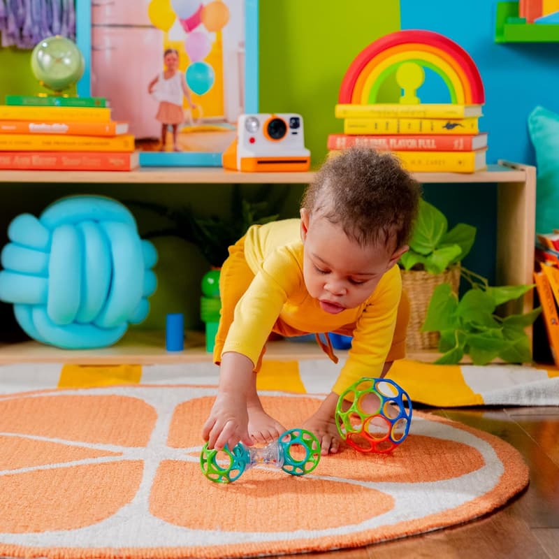 Oball Bundle Gift Set - Grasp Ball & Rattle Toys for Newborns