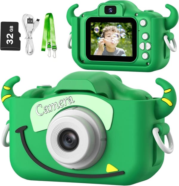 Kids Digital Camcorder with Cartoon Cover - Ideal Birthday Gift