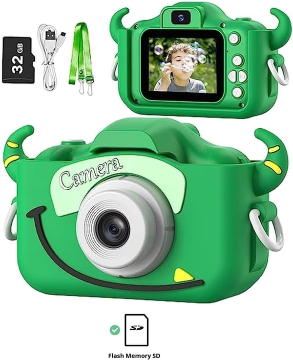 Kids Digital Camcorder with Cartoon Cover - Ideal Birthday Gift