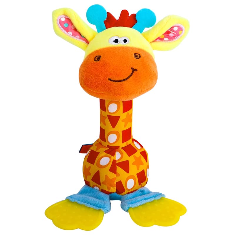 Infant Developmental Rattles with Teether - Sensory Toy for Babies