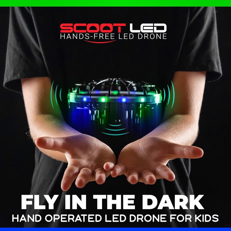 LED Hand Operated Drone for Kids and Adults - Mini Flying Orb
