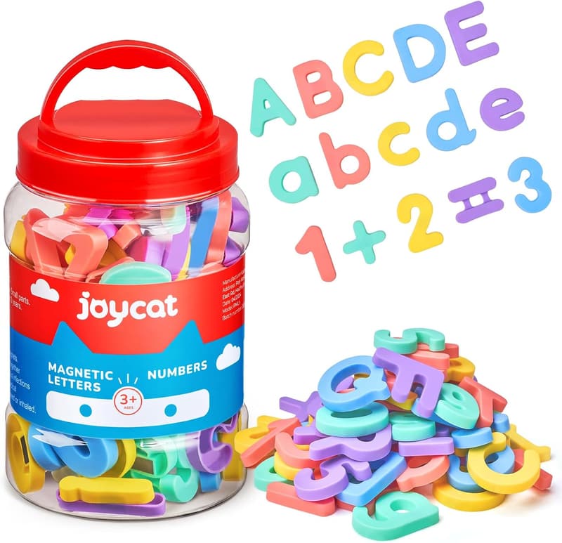 Educational Magnetic Alphabet and Numbers Set for Kids (78 PCS)