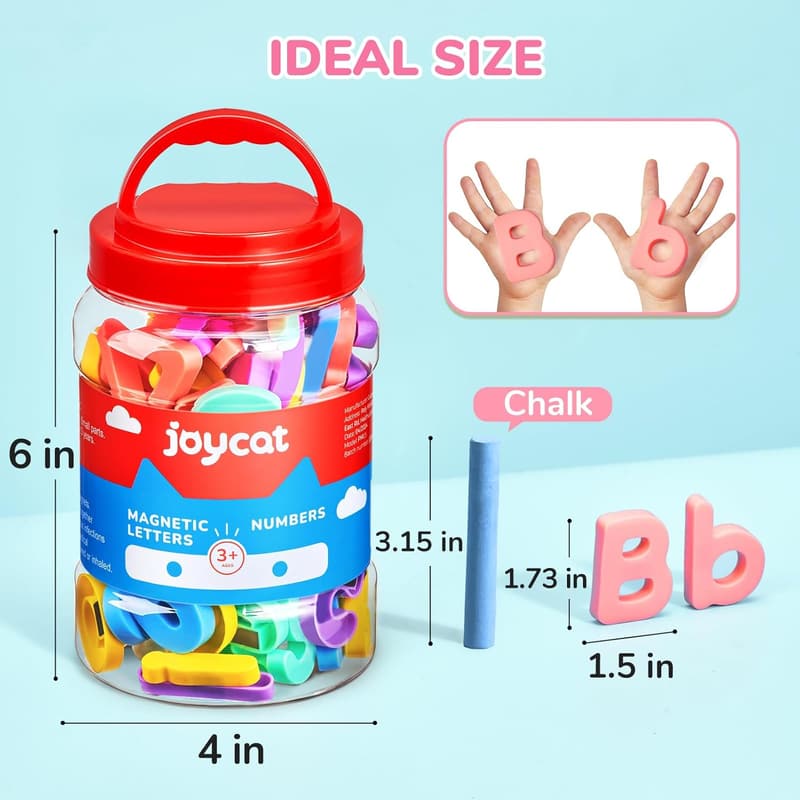 Educational Magnetic Alphabet and Numbers Set for Kids (78 PCS)