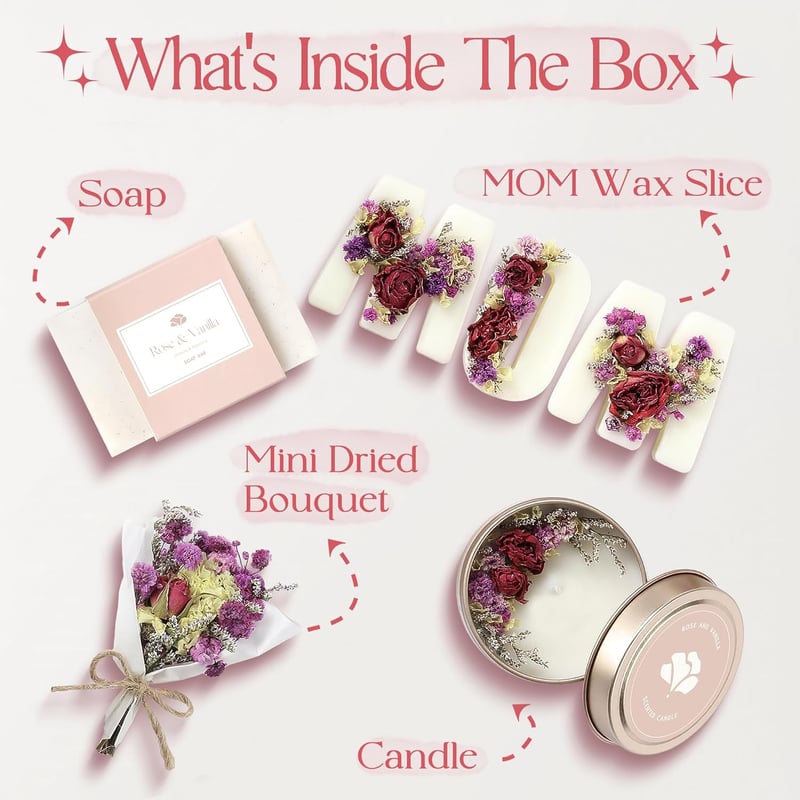 Mother's Day Spa Gift Basket – Dutch Flower Fields Candle Set