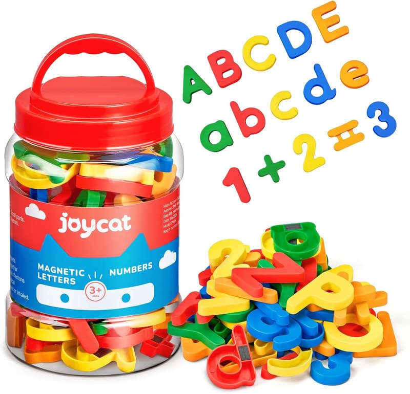 Colorful Magnetic Letters & Numbers Set for Preschool Learning