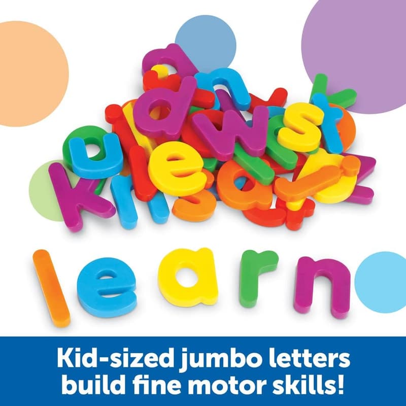 Educational Jumbo Magnetic Lowercase Letters Set for Toddlers (40 pcs)