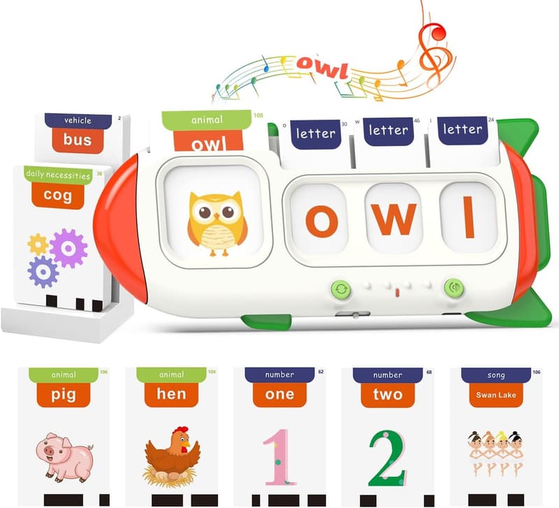 Preschool Learning Flash Cards – CVC Word Spelling Game for Toddlers