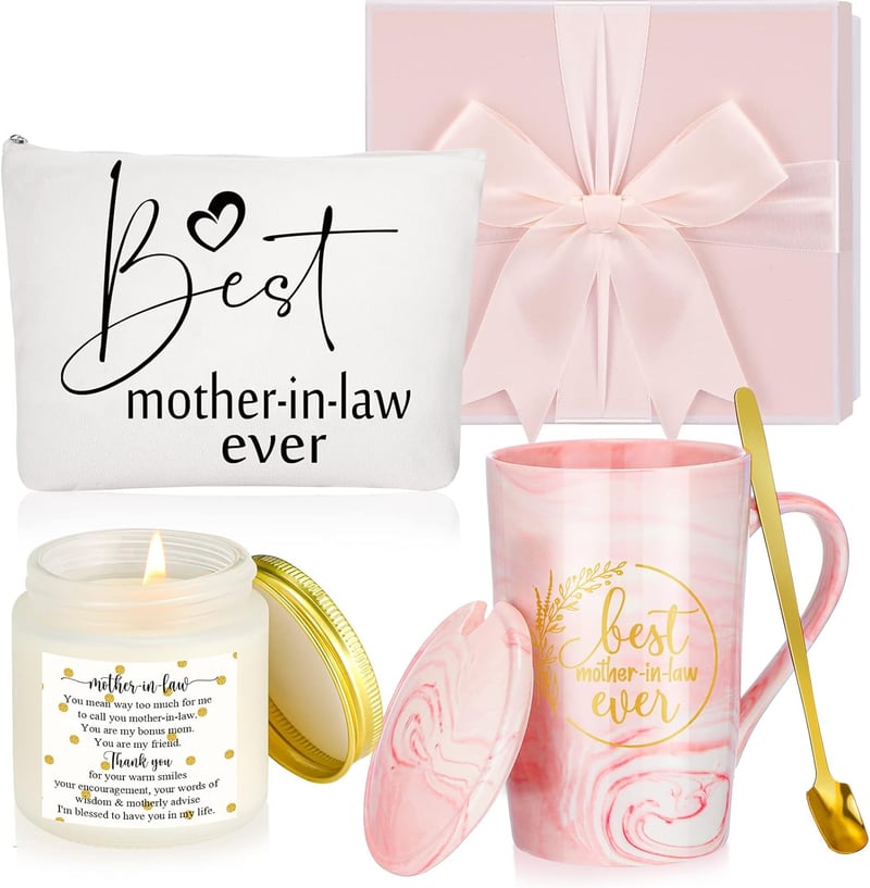 Mother's Day Gift Box: Coffee Mug, Candles & Makeup Bags