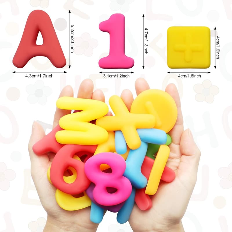 Kids' ABC Learning Toys Set - 40PCS Sensory Bin Mochi Squishies