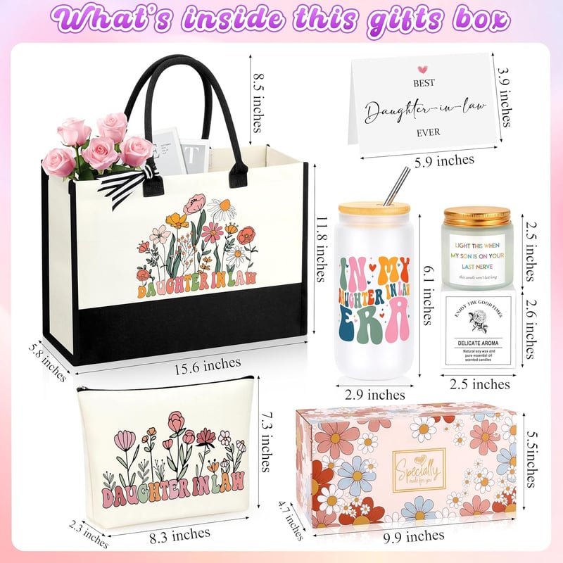 Mother's Day Gift Basket Set for Daughter-in-Law - 5 Items
